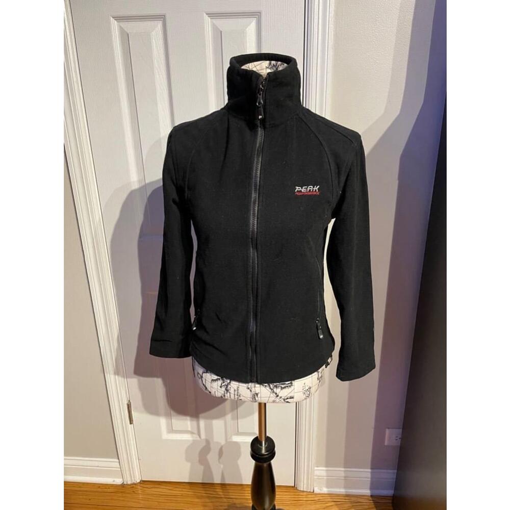 Peak Vintage WINDSTOPPER Zip Sport Active Athletic hiking outdoor mock Sz S